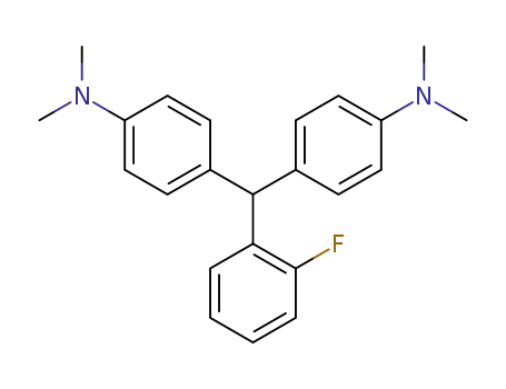 Molecular Structure of 3110-13-2 (BIS(4-N,N-DIMETHYLAMINO-PHENYL)-(2-FLUOROPHENYL)-METHANE)