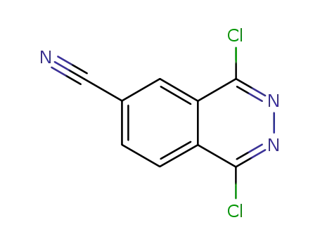 Molecular Structure of 178308-61-7 (1,4-dichlorophthalazine-6-carbonitrile)