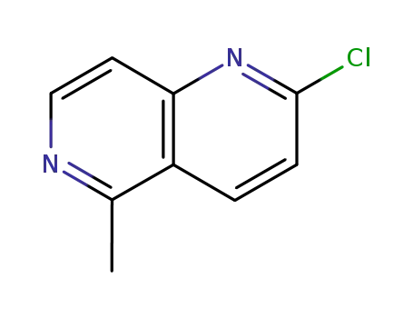 Molecular Structure of 140692-93-9 (2-CHLORO-5-METHYL[1,6]NAPHTHYRIDINE)