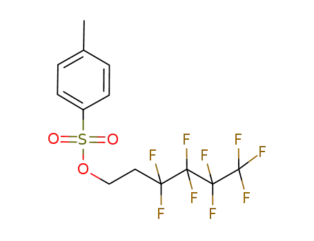 Molecular Structure of 188492-56-0 (toluene-4-sulfonic acid 3,3,4,4,5,5,6,6,6-nonafluorohexyl ester)