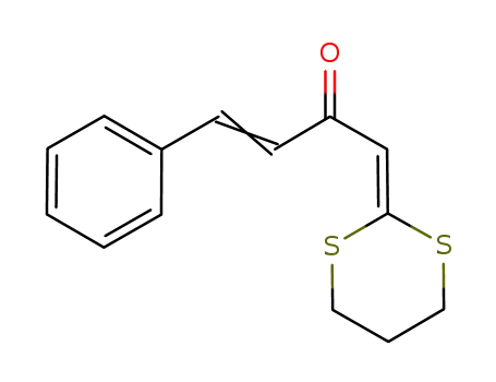 Molecular Structure of 154051-57-7 (3-Buten-2-one, 1-(1,3-dithian-2-ylidene)-4-phenyl-)