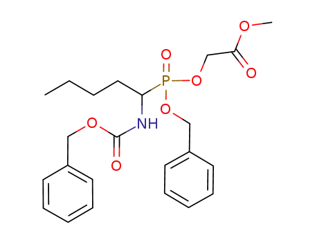 methyl {[(R,S)-1-benzyloxycarbonylaminopentyl(benzyloxy)phosphoryl]oxy}acetate