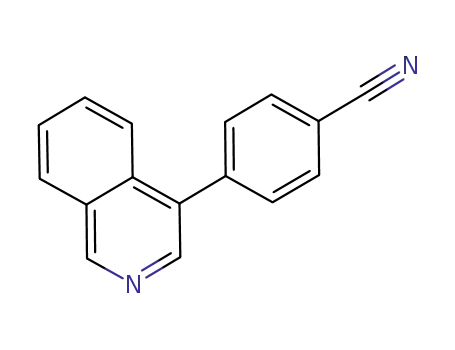 Molecular Structure of 1023549-76-9 (4-(isoquinolin-4-yl)benzonitrile)
