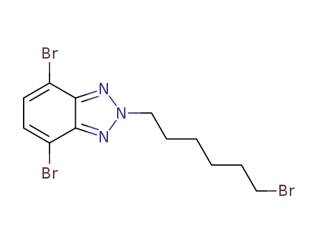Molecular Structure of 890704-02-6 (4,7-Dibromo-2-(6-bromohexyl)-2H-benzotriazole)