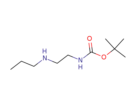 Molecular Structure of 152193-01-6 (Carbamic acid, [2-(propylamino)ethyl]-, 1,1-dimethylethyl ester (9CI))