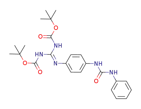 Molecular Structure of 1015690-74-0 (1-(4-[2,3-di(tert-butoxycarbonyl)guanidino]phenyl)-3-phenylurea)