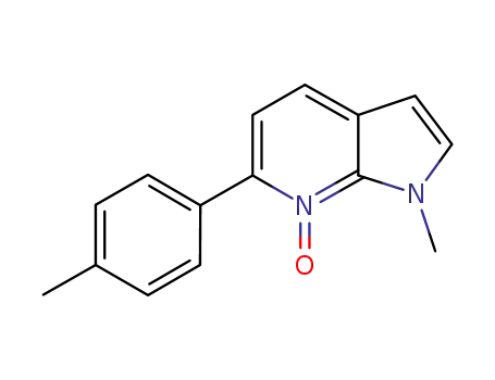 Molecular Structure of 1128075-60-4 (1-methyl-6-p-tolyl-1H-pyrrolo[2,3-b]pyridine 7-oxide)