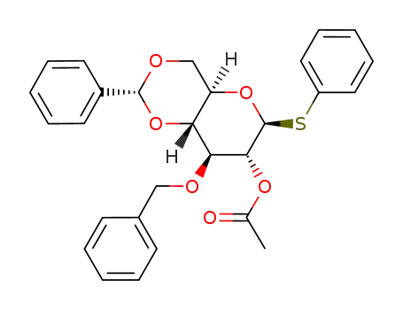phenyl 2-O-acetyl-3-O-benzyl-4,6-O-benzylidene-1-thio-β-D-glucopyranoside