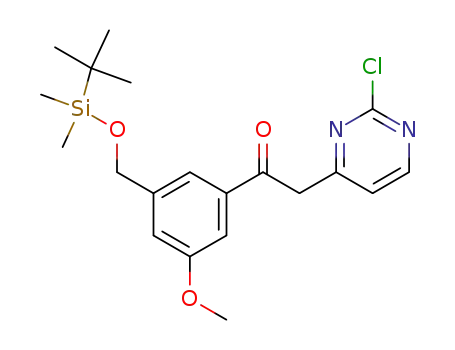 2-(2-chloro-4-pyrimidinyl)-1-[3-({[(1,1-dimethylethyl)(dimethyl)silyl]oxy}methyl)-5-(methyloxy)phenyl]ethanone