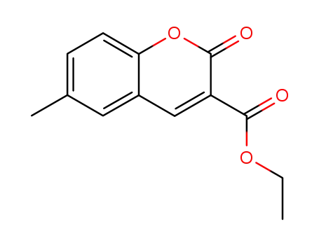 Molecular Structure of 54396-24-6 (2H-1-Benzopyran-3-carboxylic acid, 6-methyl-2-oxo-, ethyl ester)