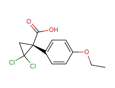 (1S)-2,2-Dichloro-1-(4-ethoxyphenyl)cyclopropane-1-carboxylic acid