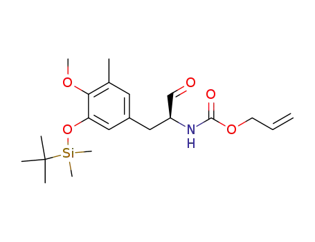 {2-[3-(<i>tert</i>-butyl-dimethyl-silanyloxy)-4-methoxy-5-methyl-phenyl]-1-formyl-ethyl}-carbamic acid allyl ester
