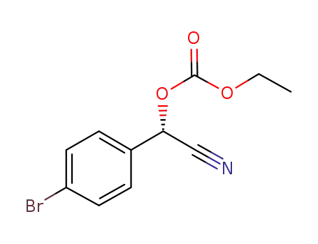 (S)-2-ethoxycarbonyloxy-2-(4-bromophenyl)-acetonitrile