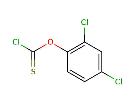 Molecular Structure of 2812-86-4 (2,4-DICHLOROPHENYL CHLOROTHIOFORMATE)