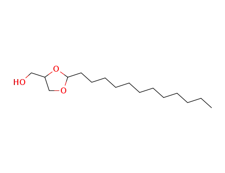 Molecular Structure of 109777-76-6 (1,3-Dioxolane-4-methanol, 2-dodecyl-)