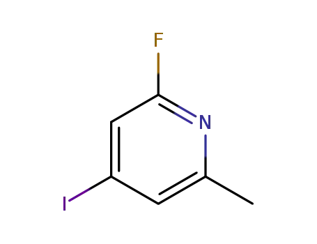 Molecular Structure of 884494-45-5 (2-FLUORO-4-IODO-6-PICOLINE)