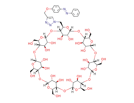 {6<sup>I</sup>-deoxy-6<sup>I</sup>-[4-(4-phenylazophenoxymethyl)-1H-1,2,3-triazol-1-yl]}cyclomaltoheptaose