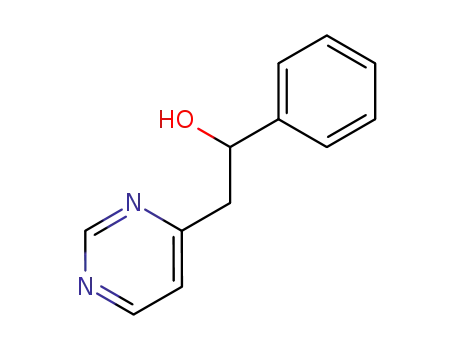 Molecular Structure of 36914-71-3 (1-PHENYL-2-PYRIMIDIN-4-YL ETHANOL)