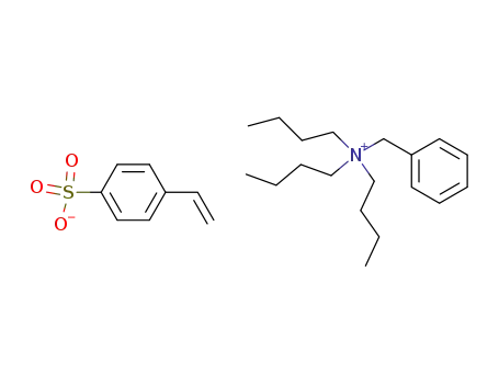 Molecular Structure of 732306-18-2 (4-vinylbenzenesulfonic acid benzyltributylammonium salt)
