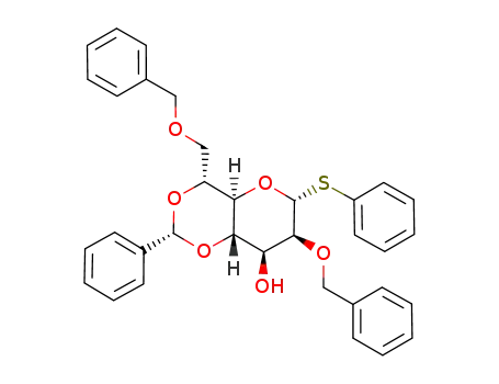 phenyl 2,7-di-O-benzyl-4,6-O-benzylidene-D-glycero-1-thio-α-D-mannoheptopyranoside