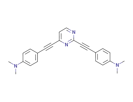 2,4-bis-4-(N,N-dimethylamino)phenylethynylpyrimidine