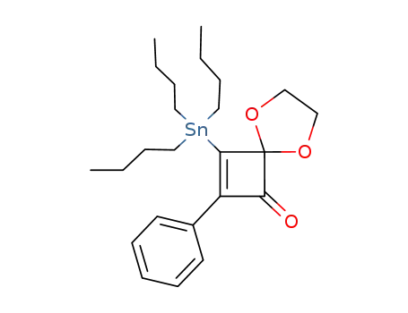 3-phenyl-4-(tri-n-butylstannyl)-3-cyclobutene-1,2-dione-1-ethylene acetal