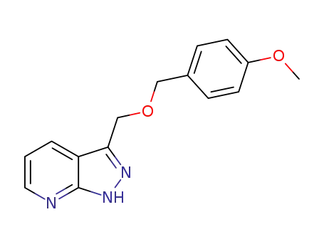 1H-Pyrazolo[3,4-b]pyridine, 3-[[(4-methoxyphenyl)methoxy]methyl]-