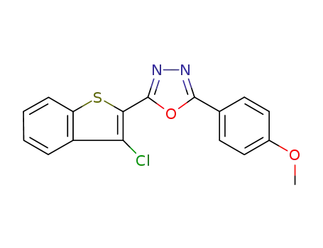 2-(3-chloro-1-benzothien-2-yl)-5-(4-methoxyphenyl)-1,3,4-oxadiazole