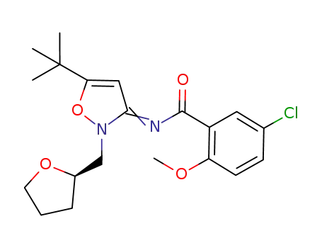 N-[5-tert-butyl-2-[(2R)-tetrahydrofuran-2-ylmethyl]isoxazol-3(2H)-ylidene]-5-chloro-2-methoxybenzamide
