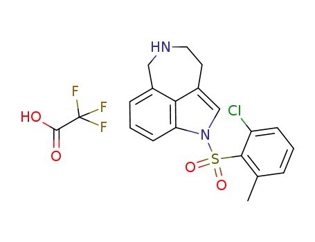 1-[(2-chloro-6-methylphenyl)sulfonyl]-3,4,5,6-tetrahydro-1H-azepino[5,4,3-cd]indole trifluoroacetate