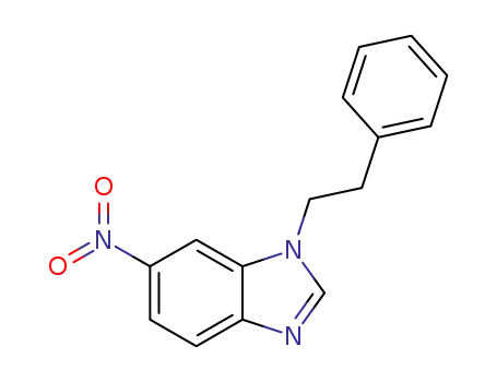 Molecular Structure of 869957-98-2 (1H-Benzimidazole, 6-nitro-1-(2-phenylethyl)-)