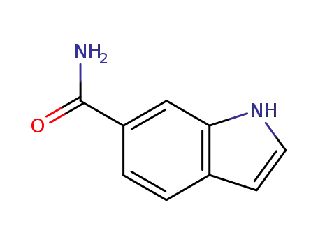 Molecular Structure of 1670-88-8 (1H-Indole-6-carboxamide(9CI))