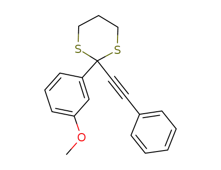 2-(3-methoxyphenyl)-2-(phenylethynyl)-1,3-dithiane
