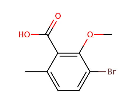 Benzoic acid, 3-bromo-2-methoxy-6-methyl-