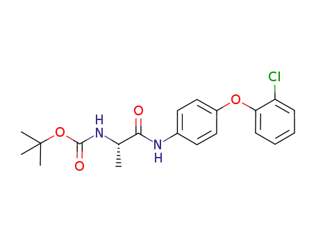 (S)-tert-butyl 1-(4-(2-chlorophenoxy)phenylamino)-1-oxopropan-2-ylcarbamate