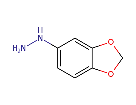 Molecular Structure of 62646-09-7 (BENZO[1,3]DIOXOL-5-YL-HYDRAZINE)