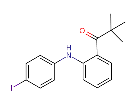 Molecular Structure of 1201835-67-7 (1-[2-(4-iodophenylamino)phenyl]-2,2-dimethylpropan-1-one)