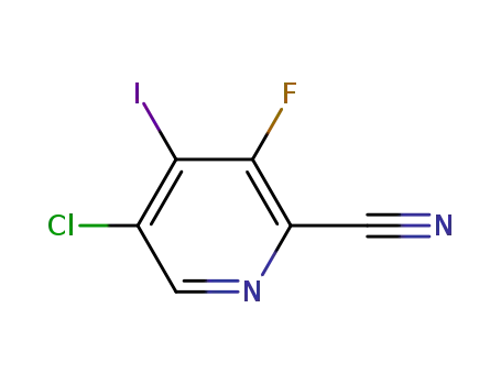 Molecular Structure of 1064783-32-9 (5-chloro-3-fluoro-4-iodopicolinonitrile)