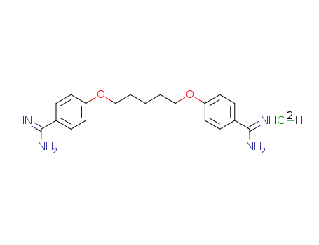[amino-[4-[5-[4-[amino(azaniumylidene)methyl]phenoxy]pentoxy]phenyl]methylidene]azanium dichloride