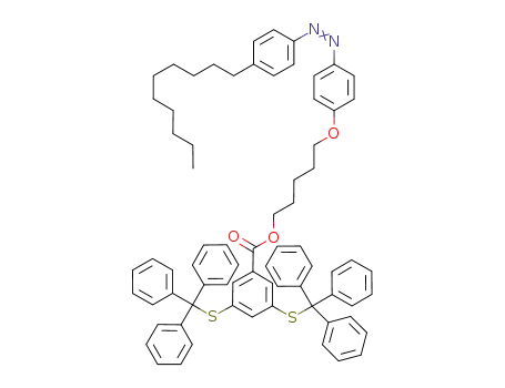 5-(4-((4-decylphenyl)diazenyl)phenoxy)pentyl 3,5-bis(tritylthio)benzoate