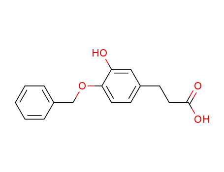 3-(3'-hydroxy-4'-benzyloxyphenyl)propionic acid