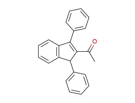 Molecular Structure of 64605-74-9 (Ethanone, 1-(1,3-diphenyl-1H-inden-2-yl)-)