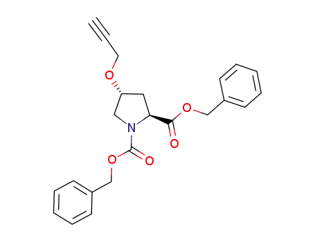(2S,4R)-1,2-dibenzyloxycarbonyl-4-(prop-2-yn-1-yloxy)pyrrolidine
