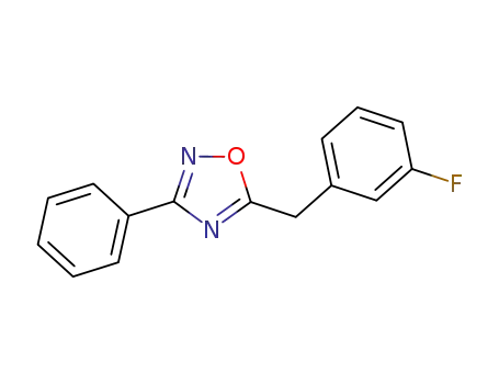 Molecular Structure of 1165931-58-7 (5-(3-fluorobenzyl)-3-phenyl-1,2,4-oxadiazole)