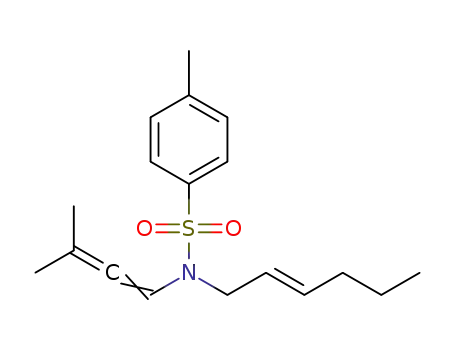Molecular Structure of 1186219-49-7 ((E)-N-(hex-2-enyl)-4-methyl-N-(3-methylbuta-1,2-dienyl)benzenesulfonamide)