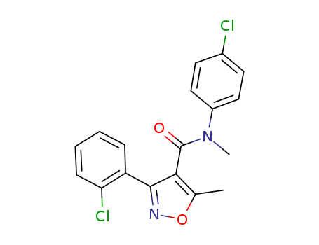 3-(2-Chlorophenyl)-N-(4-chlorophenyl)-N,5-dimethylisoxazole-4-carboxamide