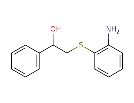 Molecular Structure of 100710-54-1 (2-(2-aminophenylthio)-1-phenylethanol)