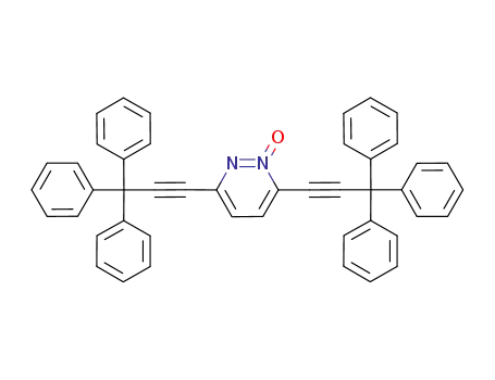 3,6-bis(3,3,3-triphenylpropynyl)pyridazine N-oxide