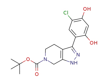 3-(5-chloro-2,4-dihydroxyphenyl)-1,4,5,7-tetrahydropyrazolo[3,4-c]pyridine-6-carboxylic acid tert-butyl ester