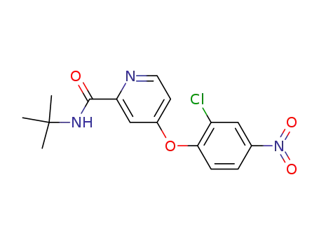 N-(tert-butyl)-4-(2-chloro-4-nitrophenoxy)pyridine-2-carboxamide
